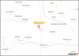 map of Redkey