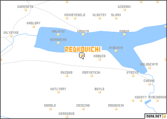 map of Redʼkovichi