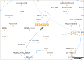 map of Redʼkovo