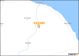 map of Redman