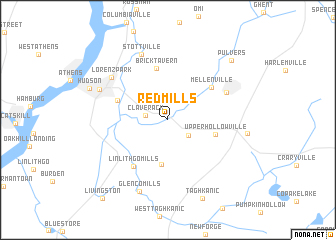 map of Red Mills