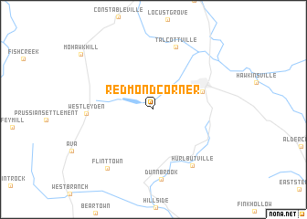 map of Redmond Corner