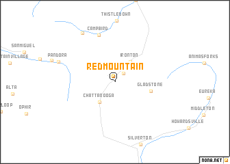 map of Red Mountain