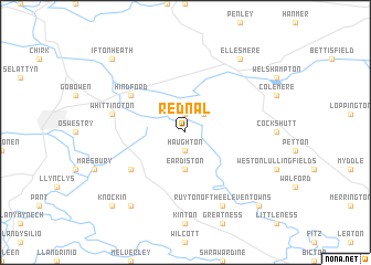 map of Rednal
