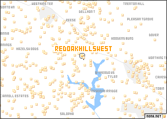 map of Red Oak Hills West