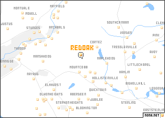 map of Red Oak