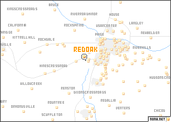 map of Red Oak