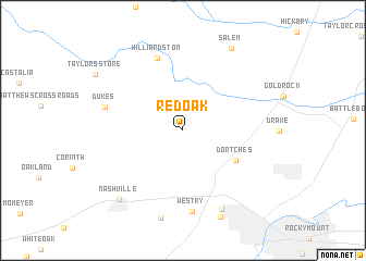 map of Red Oak