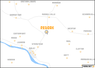 map of Redoak