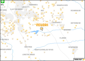 map of Red Oak