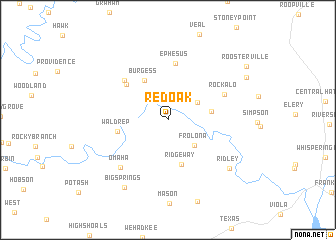 map of Red Oak