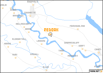 map of Redoak