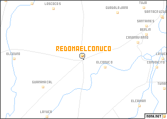 map of Redoma El Conuco