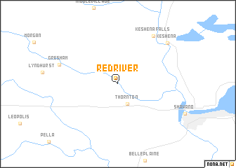 map of Red River