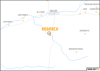 map of Red Rock