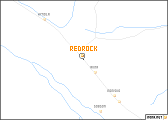 map of Red Rock