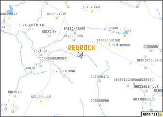 map of Red Rock