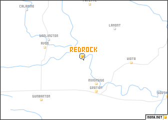 map of Red Rock