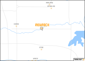 map of Red Rock