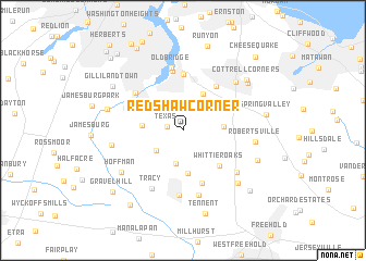 map of Redshaw Corner