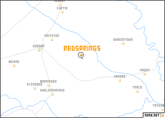 map of Red Springs