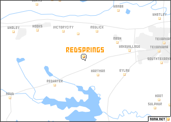 map of Red Springs