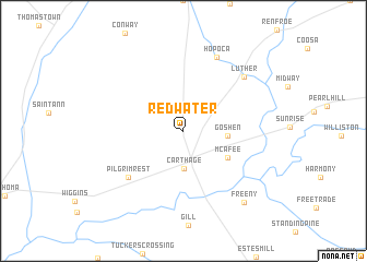 map of Redwater