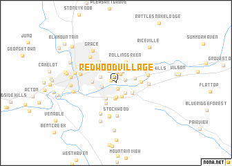 map of Redwood Village