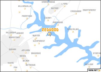 map of Redwood