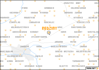 map of Rędziny