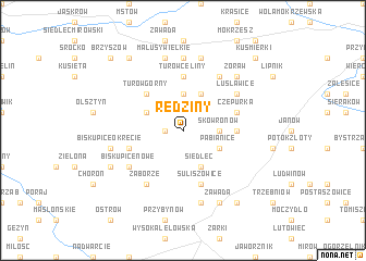 map of Rędziny