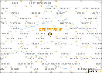 map of Redzyńskie