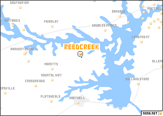 map of Reed Creek