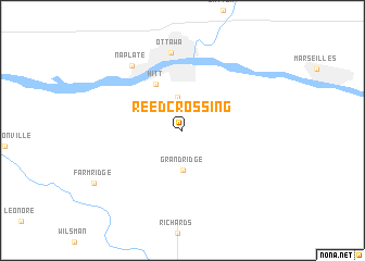 map of Reed Crossing