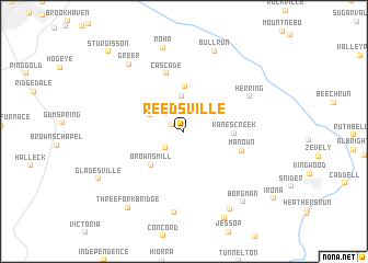 map of Reedsville