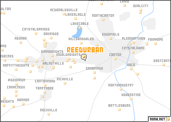 map of Reedurban