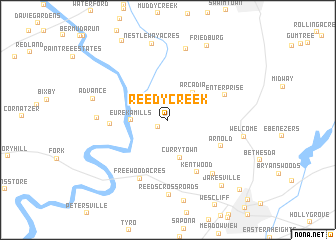 map of Reedy Creek