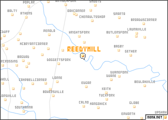 map of Reedy Mill