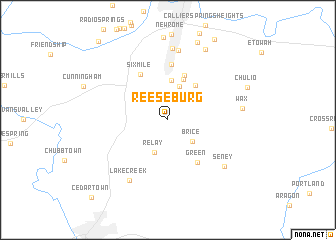 map of Reeseburg