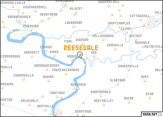 map of Reesedale