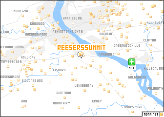 map of Reesers Summit