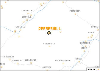 map of Reeses Mill