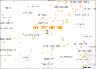 map of Reeves Crossing