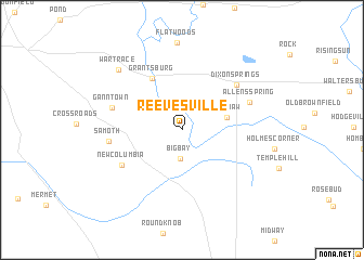 map of Reevesville