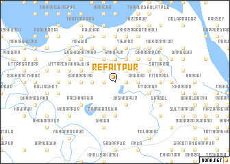 map of Refāitpur