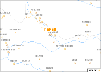 map of Refen