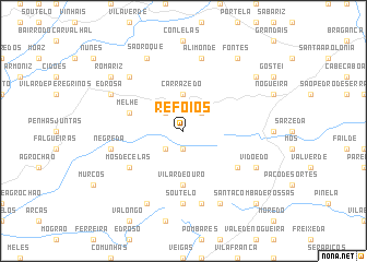 map of Refoios