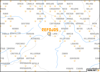 map of Refojos