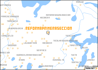 map of Reforma Primera Sección