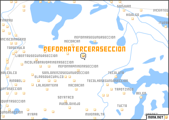 map of Reforma Tercera Sección